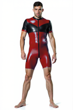 Joyglove Bold Colorblock Zipper Bodysuit - Red, Green, or Blue