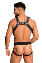 Joyglove PU Leather Bondage Style Harness with Adjustable Straps