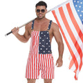 Mysteryglove Patriotic American Flag Overalls	