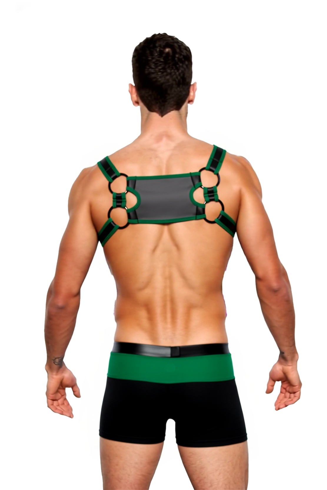 Joyglove Men's PU Leather Harness & Boxer Set