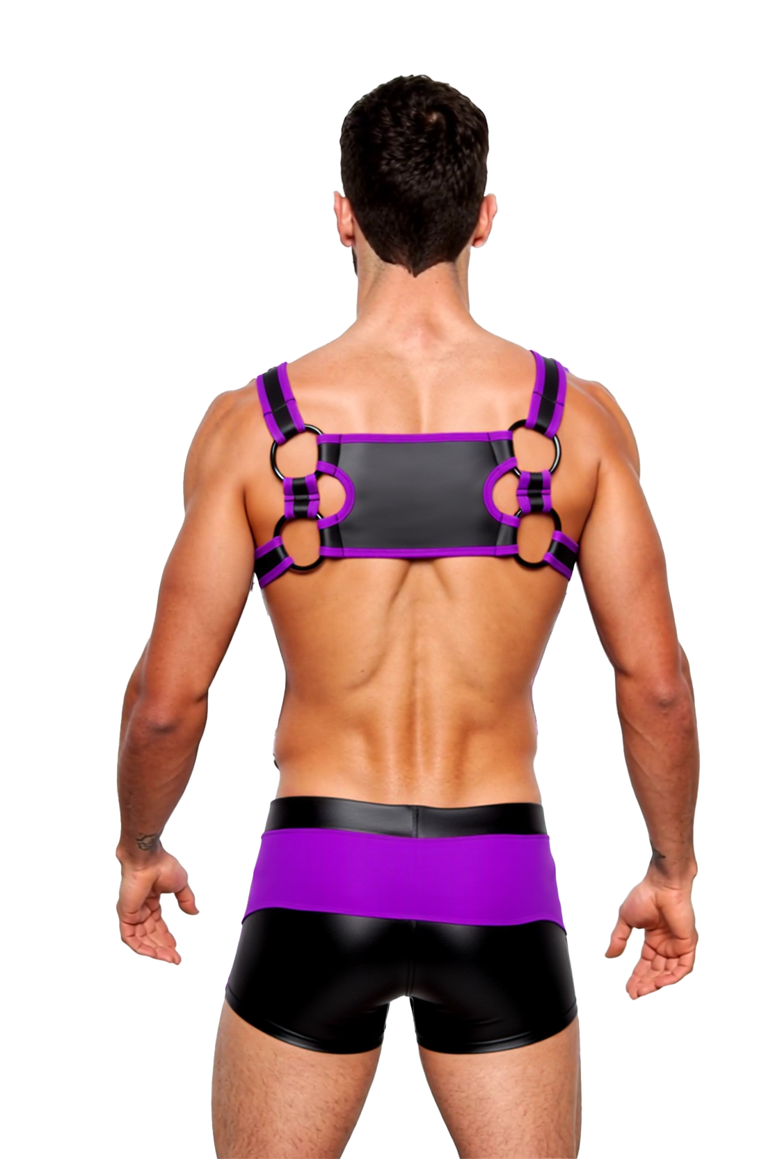 Joyglove Men's PU Leather Harness & Boxer Set