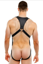 Joyglove Black and Red Strappy Body Harness