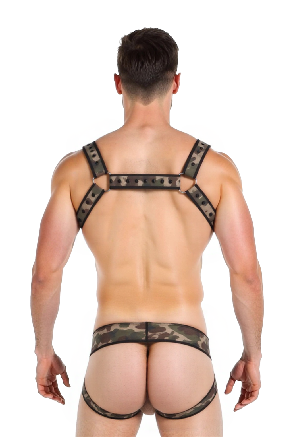 Joyglove Camouflage Fetish Gear Set: Harness and Matching Thong