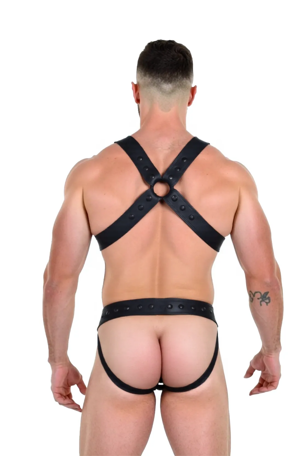 Joyglove Men's Fetish Harness & Thong Set – Bold and Strong Pu Leather Design