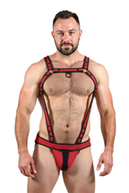 Joyglove Adjustable Red and Black Fetish Gear for Men