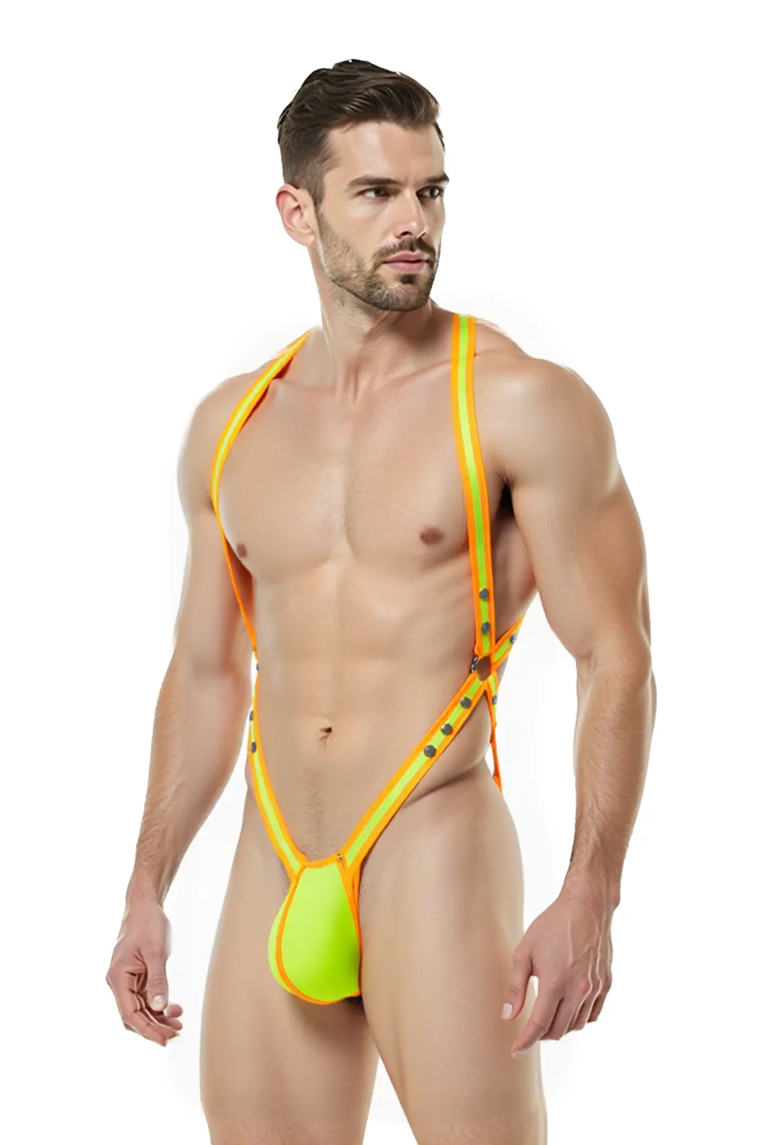 Joyglove Blue X-Strap Harness with Thong Back