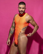 Vulcano Clip Orange Bodysuit – Bold and Fiery