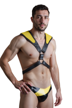 Joyglove Bold Two-Piece Set – Red Accented Harness and High-Cut Brief for Statement Styling