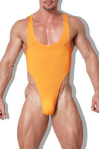 Men's Tank Top Bodysuit - Orange