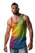 Rainbow Mesh Tank Top