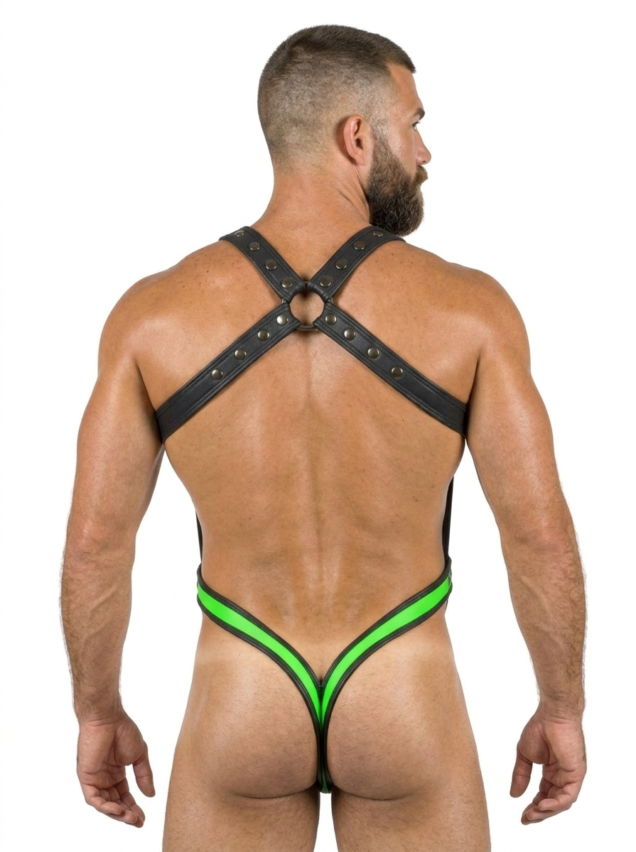 Joyglove Strapped Style – Men's PU Leather Harness Gear