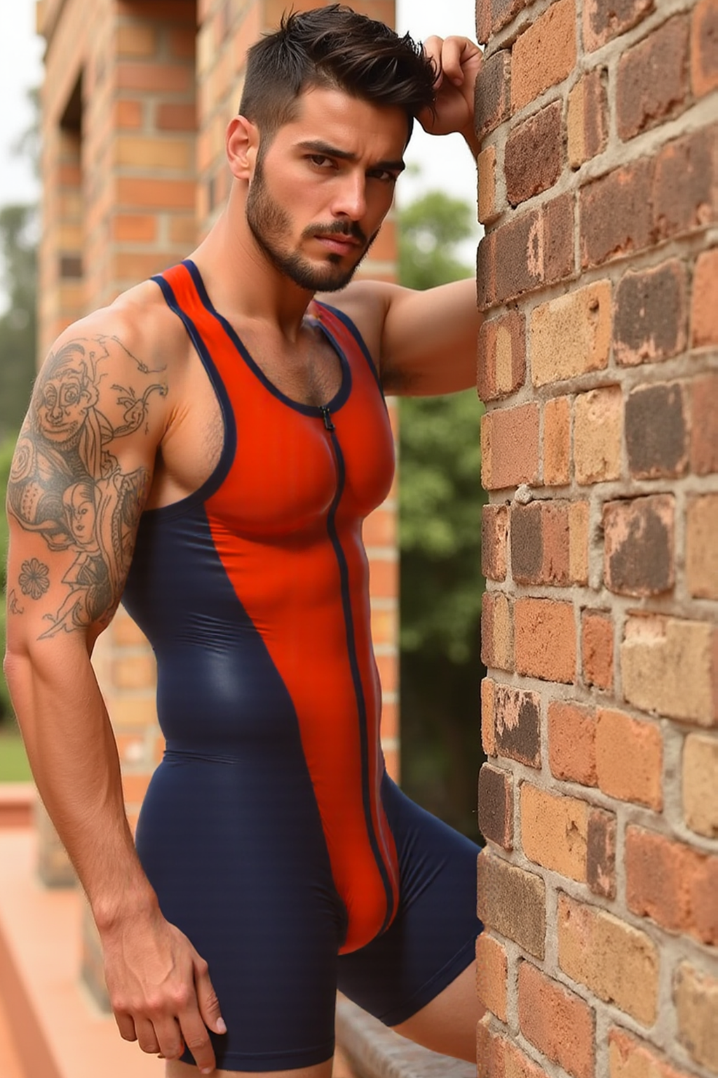 Joyglove Dynamic Fit PU Leather Wrestling Romper