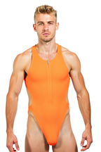Vulcano Clip Orange Bodysuit – Bold and Fiery