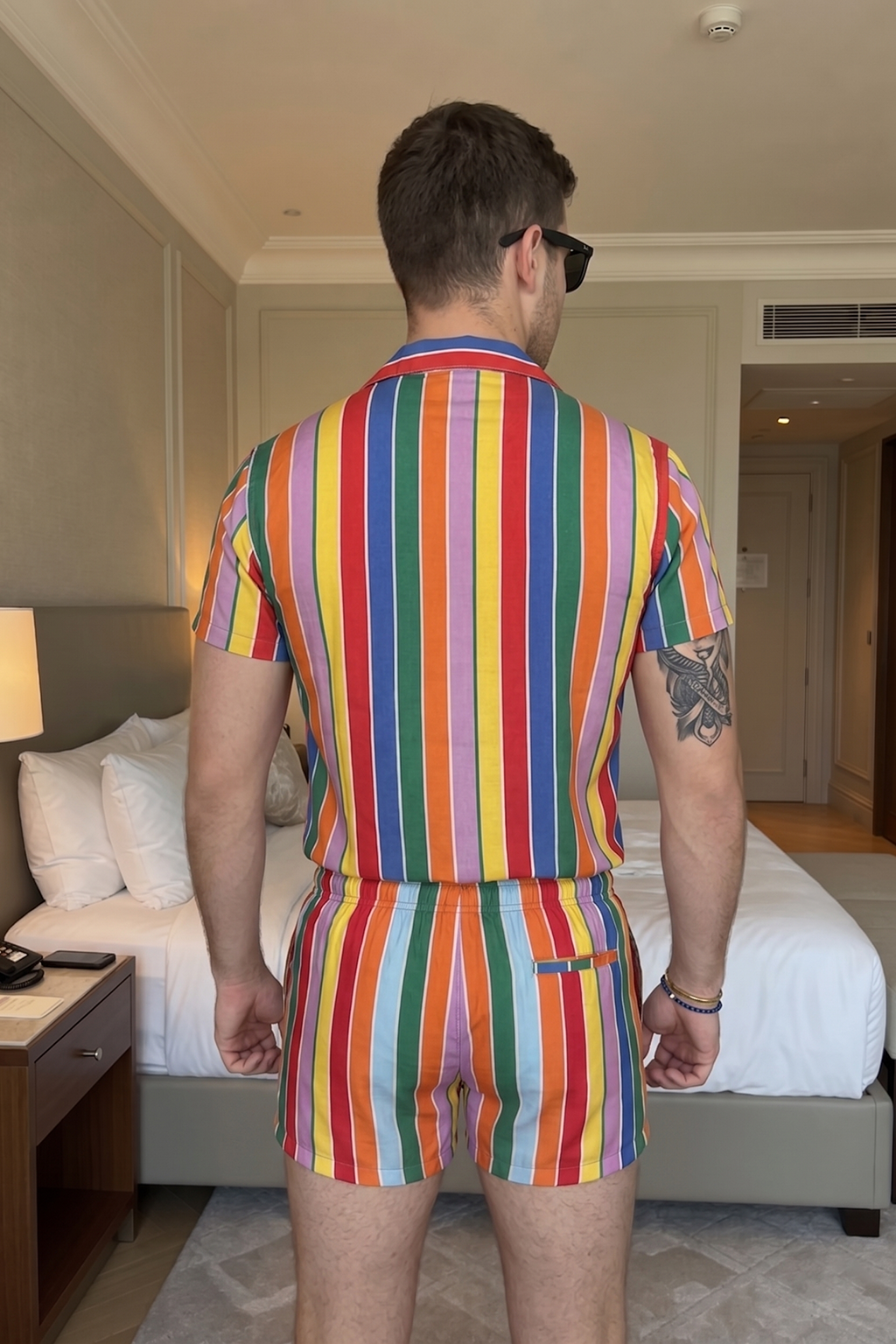 Joyglove Rainbow Striped Two‑Piece Set - Your Ultimate Vacation Vibe