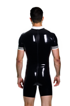Joyglove Men's PU Leather Polo Romper