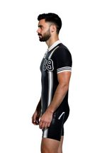 Joyglove Men's PU Leather Polo Romper