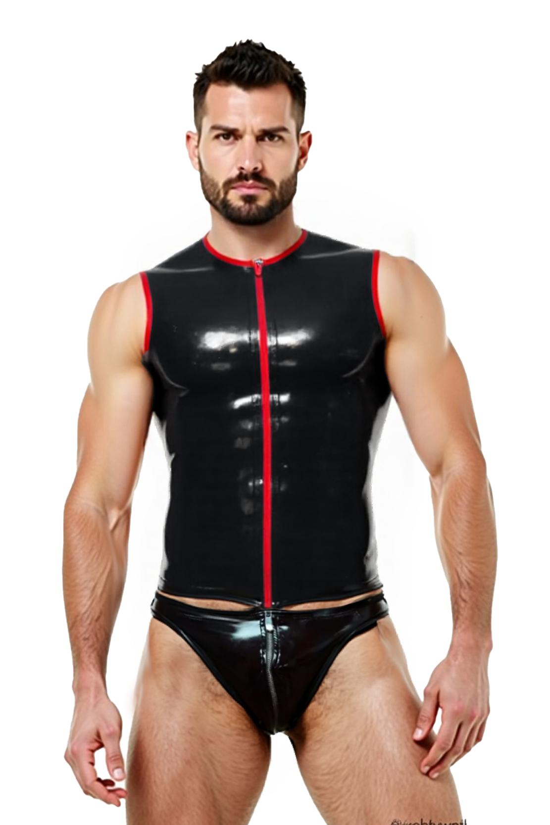 Joyglove Sleeveless PU Leather Muscle Vest
