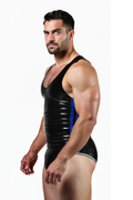 Joyglove PU Leather Wrestling Bodysuit for Men