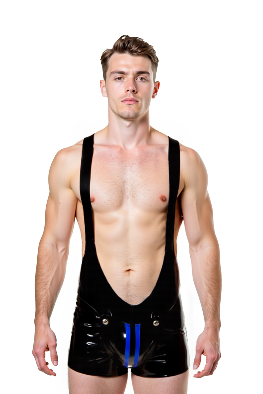 Joyglove PU Leather Fetish Singlet with Open Rear
