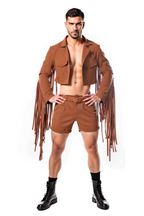 Khaki Festival faux suede fabric.Set – Effortless Style for Spring & Autumn