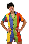 Joyglove Men’s Multi-Color Button-Up Romper