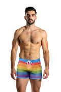 Joyglove  Men's Rainbow Mesh Swim Shorts
