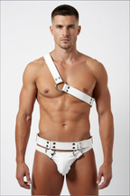 Joyglove PU Leather Single-Strap O-Ring Harness & Jockstrap Set (Multi-Color)