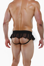 Joyglove Sheer Black Skirt Thong – Seduction in Every See-Through Detail