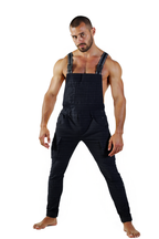 Joyglove Men's Tactical Stretch Overalls – Sleeveless Slim Fit Cargo Jumpsuit