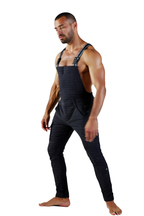 Joyglove Men's Tactical Stretch Overalls – Sleeveless Slim Fit Cargo Jumpsuit