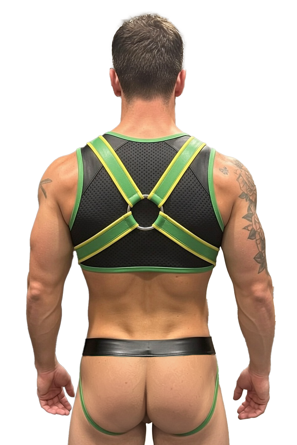Joyglove Velocity Green Mesh Harness Top & Brief Set