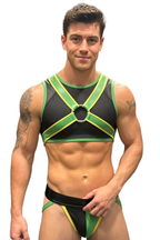 Joyglove Velocity Green Mesh Harness Top & Brief Set