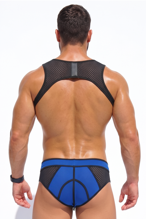 Joyglove Blue Impact Mesh Harness & Sculpted Brief Set
