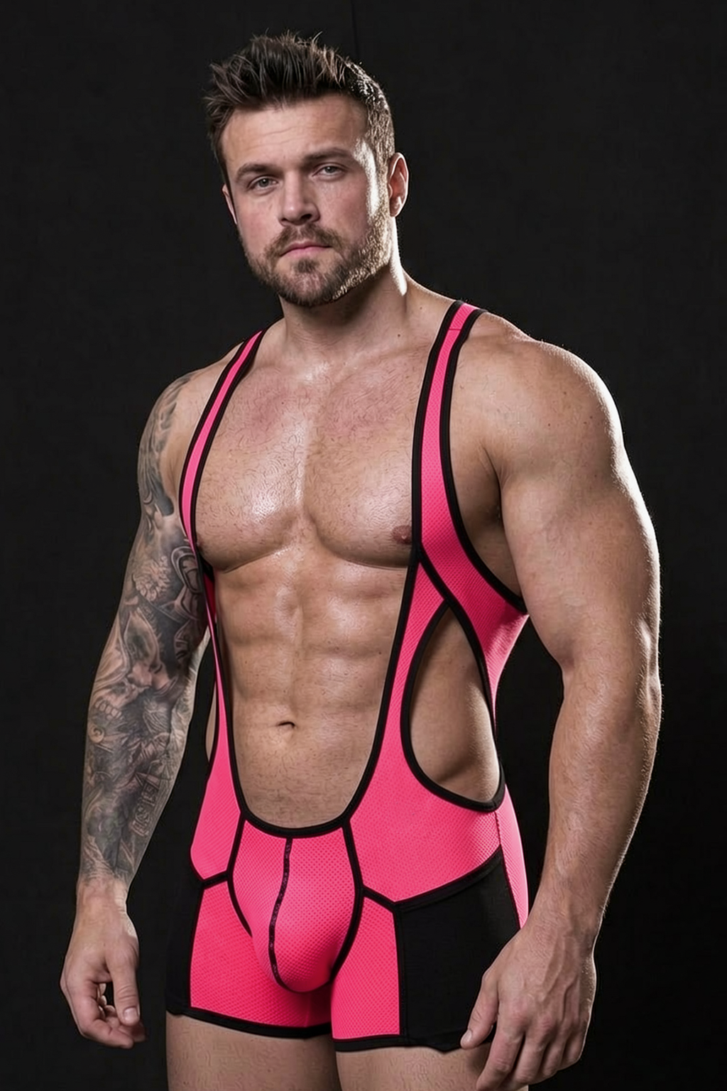 Joyglove Apex Open-Side Mesh Wrestling Singlet