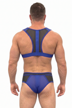Joyglove Black Leather BDSM Harness Set for Men - Adjustable Chest Harness with Jockstrap（副本）