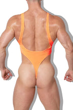 Men's Tank Top Bodysuit - Orange
