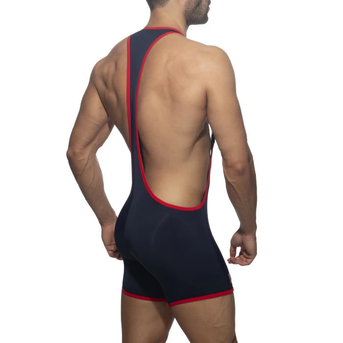 RAINBOW TAPE WRESTLING SUIT