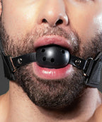 Joyglove Ball Gag w/ Attached Wrist or Bicep Restraints