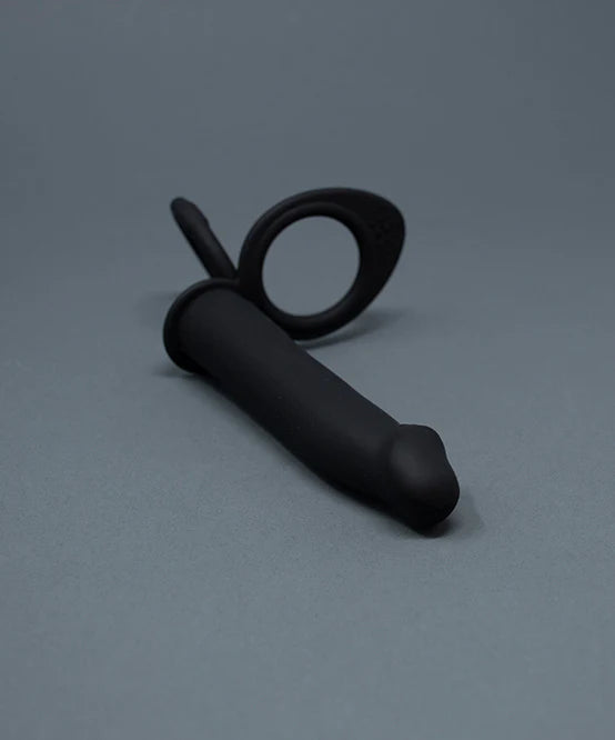 Joyglove DP Vibrator & Cock Ring w/ 10-Speed Vibrating Bullet