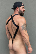 Joy-lgbt Red Elastic Webbing Harness Set