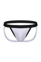 Joyglove Men's Black and White Thong Jockstrap