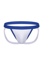 Joyglove Men's Bule and White Thong Jockstrap