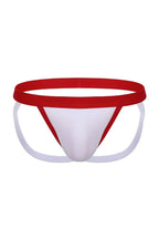 Joyglove Men's Red and White Thong Jockstrap