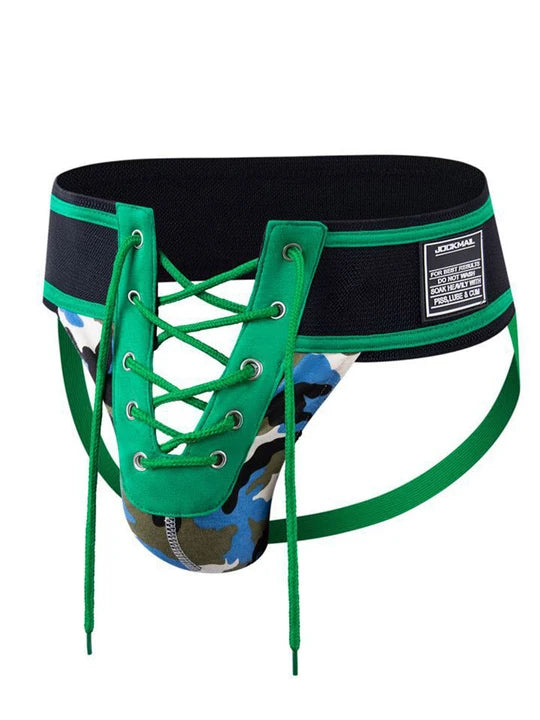 Lace-Up Camo Sexy Jockstrap