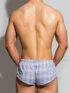 Low Rise Sexy Plaid Home Boxer Briefs