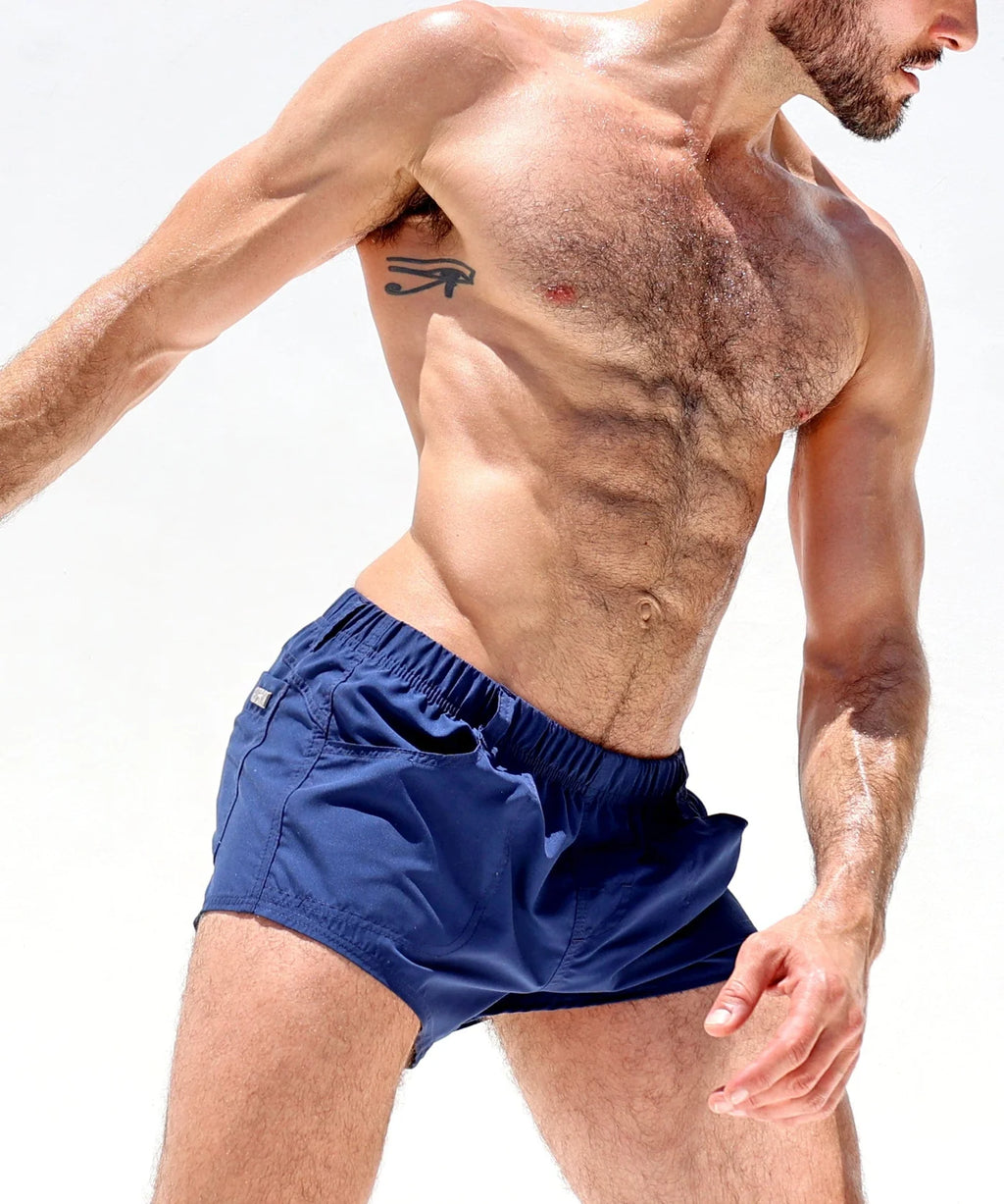 Joyglove Navy Workout Shorts - Ideal for Gym and Outdoor Activities