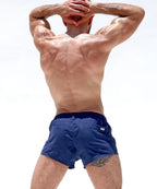 Joyglove Navy Workout Shorts - Ideal for Gym and Outdoor Activities