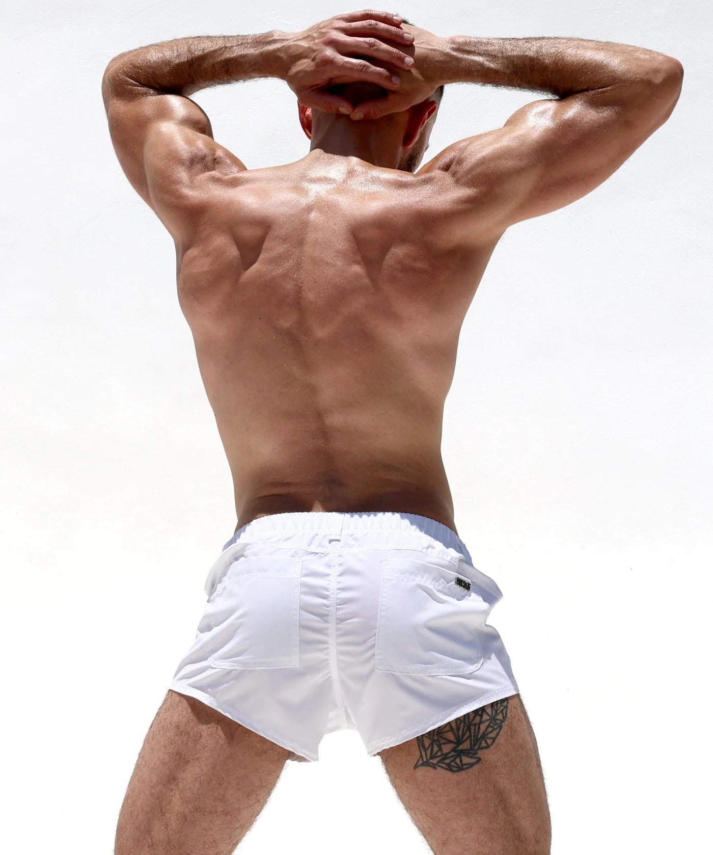 Joyglove Classic White Running Shorts - Lightweight and Stylish