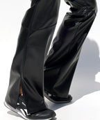 Joyglove Sleek Black PU Leather Design with Side Slits