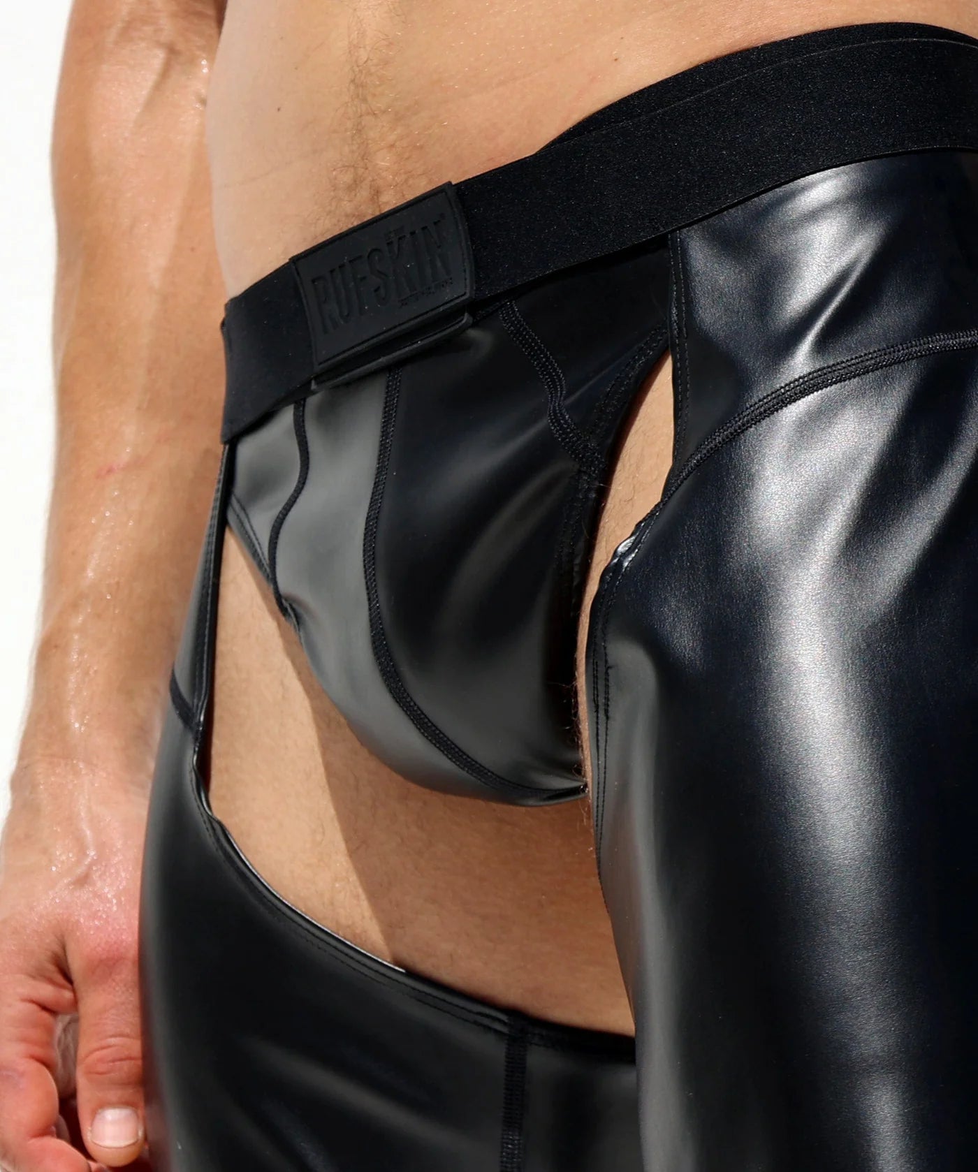 Joyglove Sleek Black PU Leather Design with Side Slits